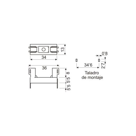 Portafusibles a pinza Electro Dh 06.070/SH 8430552073542 (1/2)
