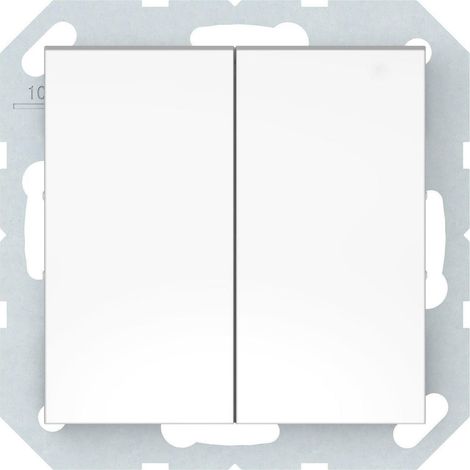 Interruptor harry-potter doble circuito indicador luminoso blanco