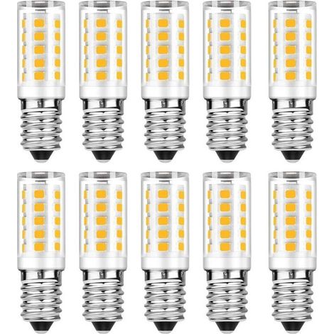 Lot de 10 Ampoule LED E14 - Blanc Chaud 3000K - 5W Equivaut à Ampoule Incandescente 50W - 500LM Non-Dimmable (1/5)