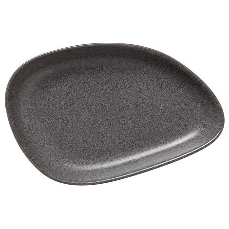 Assiette à dessert 14,5 x 9,5 cm stone grey ROCKZZERO - Was Germany