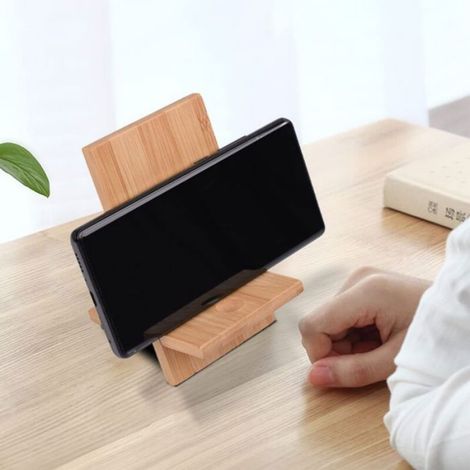 Support de téléphone portable de bureau en bois - Plus de 10 modèles - Mains libres (1/5)