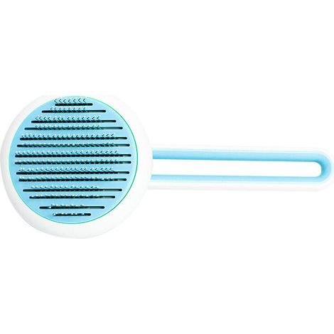 Brosse Chiens et Chats,Brosse Poils Animaux Autonettoyante Facile à Enlever des Poils Morts et Sous-Poils en Un Clic, Brosse de Toilettage pour Chiens et Chats Poil Courts et Longs(bleu) (1/5)