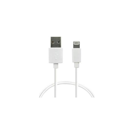 Câble téléphone portable Urban Factory Câble USB A vers Lighting MFI BLANC 80CM