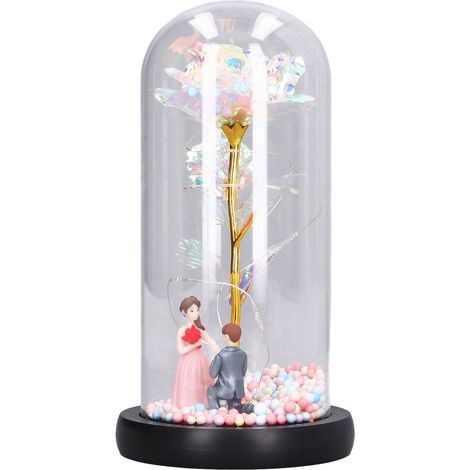 LED-Rosen-Nachtlicht, farbenfrohes Rosenlicht, ideales Geschenk zur Hochzeit oder zum Valentinstag für die Schlafzimmerdekoration (1/5)
