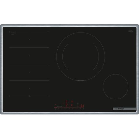 Bosch Serie 6, Placa de inducción, 80 cm, Negro, Con marco en la parte superior, PXE845HC1E (1/5)