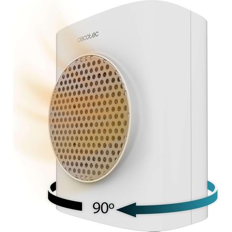 Chauffage céramique 1500 W blanc oscillant