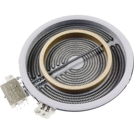 Placa vitroceramica 1800/750W 120/200 mm. Doble (1/2)