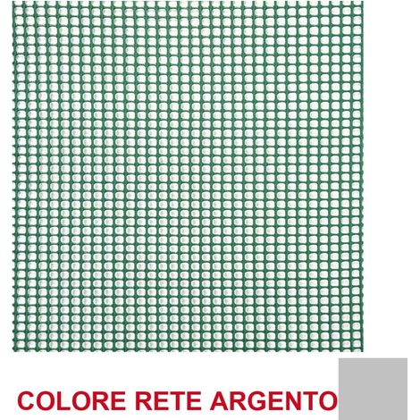 RETE QUADRA 5MM ARGENTO VENDITA AL METRO