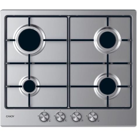 Candy ESSENZA CDIH6WBREX Acciaio inox Da incasso 60 cm Gas 4 Fornelli (1/2)