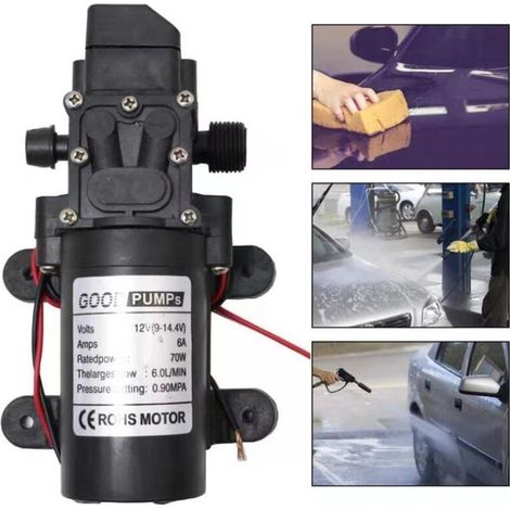 DC12V 3000r/min Pompe à Membrane Haute Pression Pompe à Eau Auto-amorçante pour Camping/Bateau/Camping-Car/Jardin/véhicule/Camping-Car Nettoyage/Irrigation (1/5)