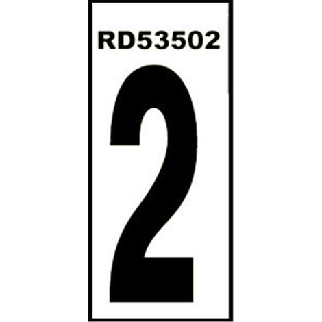 Adhésif standard numéro 2 4,6x14 PVC Glasspack 0,4 RD53502