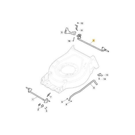EJE TRASERO RUEDAS ECO D200 CTF CP1 TS ORIGINAL STIGA - 381302945/1