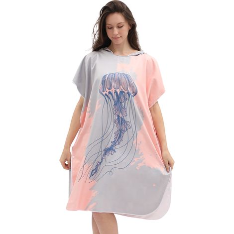 Cape/manteau/serviette de plage/robe de bain absorbante à séchage rapide pour adulte, idéale pour la plongée, la natation et les sources thermales.