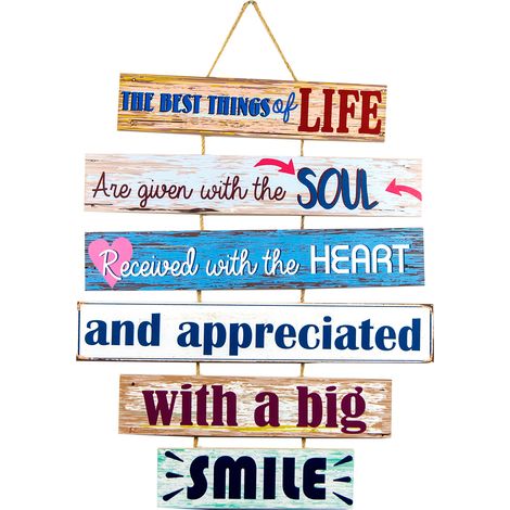 Signes Grimalt Targhe decorative da parete Targhe in legno blu 51x42x1 cm