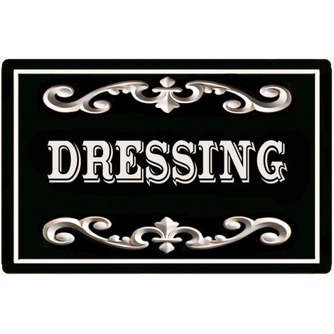Plaque de porte en métal  Dressing (1/2)
