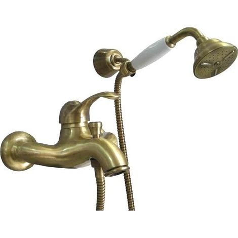 Monomando baño/ducha con desviador color bronce Paffoni Flavia FA024BR  Bronce - FLAVIA