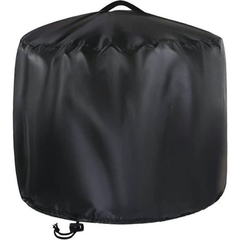 Housse ronde pour foyer extérieur, robuste et imperméable, avec sangle, pour table et patio. (1/5)