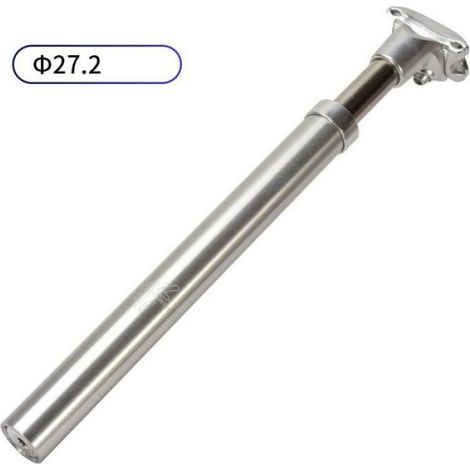 Accessoire vélo,Tige de selle suspendue de vélo vtt, Tube de siège de voyage, amortisseur de chocs, vtt, - Type 27.2X350mm Silver (1/4)