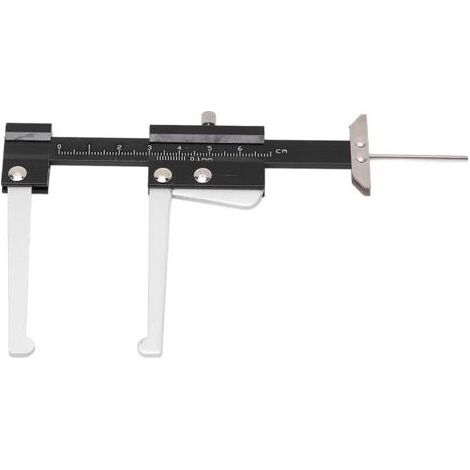 Brake Disc Depth Caliper Metric Measuring Caliper Tire Tread Depth Gauge 0-60mm Accuracy 0.1mm Brake Disc Depth Gauge Ruler P (1/5)
