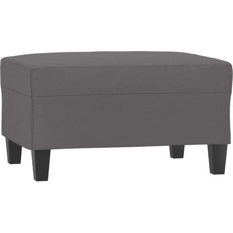 Repose-pied Gris 70x55x41 cm Similicuir