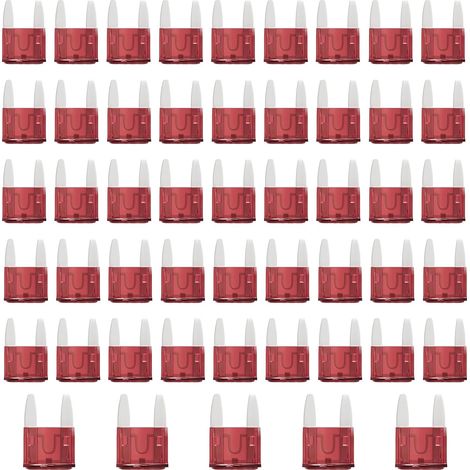 50 Pièces 10A Mini Fusible Voiture,Micro Fusible Voiture pour Auto Standard 10A,10Amp MINI Fusibles pour Auto Moto Automobile Camion 10Ampère Car Fuses. (1/5)
