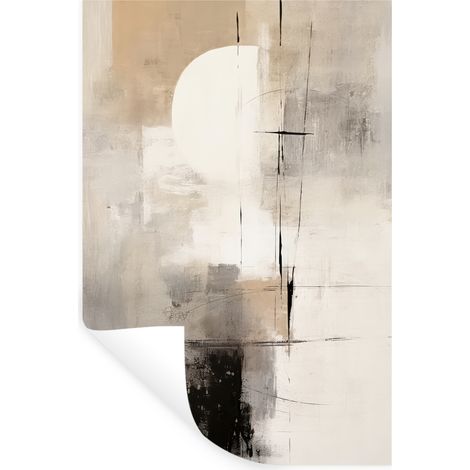 ADHESIVO DE PARED Abstracto - Arte - Gris 40x60 (1/5)