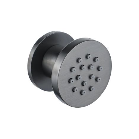 FugaFlow Eccelente Acces douche latérale - 5cm - ronde - Gunmetal PVD brossé