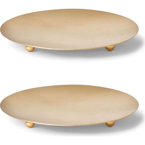 2x Novaliv Kerzenständer Kerzenhalter, Kerzenständer 2x 10 cm Gold (1/5)