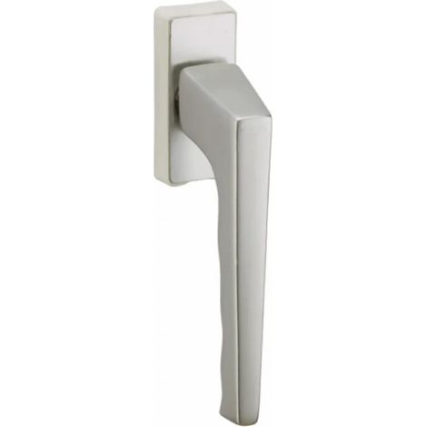 Fenstergriff, Rasterklinke 90° mit verdeckter Schraube, silberfarben