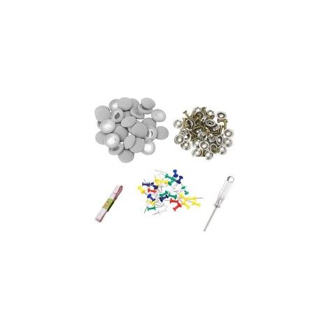 Kit de reparación de techo de coche de 60 piezas, para arreglar techos caídos, molduras de techo, color gris, sin adhesivo.