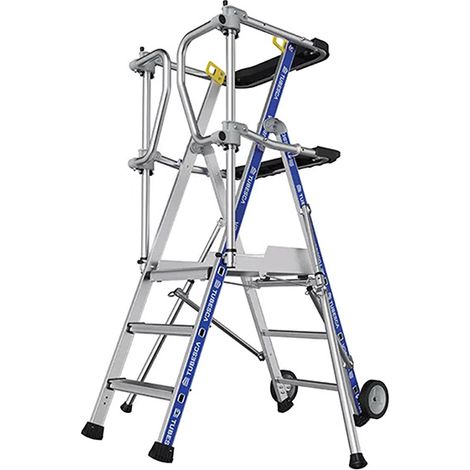 Scaletta a castello 3 gradini - Altezza max di lavoro 3m - 2272913