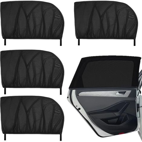 Pare Soleil Voiture Bébé pour Vitre Latérale, Cache Soleil Voiture Extensible pour Enfants et Animaux, Protection UV et Intimité, Maille Respirante Anti-Moustiques, Adapté à la Plupart des Voitures (1/5)