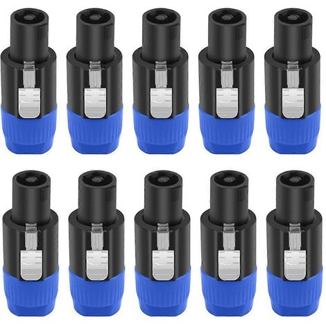 Adaptateur de câble audio pour haut-parleur, connecteur NL4FC à 4 broches, fiche ohm, A-- (1/5)