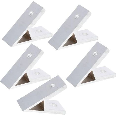 5 Pièces Code D'angle De Support De 45 Degrés Support D'angle De Fente En t Dégauchisseuse Support De Profil En Aluminium Accolades D'angle Accessoires Coin Alliage D'aluminium (1/5)