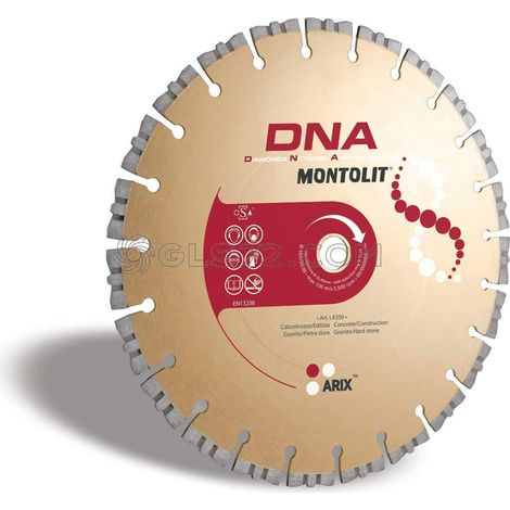 DISCO DE DIAMANTE 400 MM PARA HORMIGŽôN CONSTRUCCIŽôN GRANITE PŽôRFIDO PIETRAS DURAS MONTOLIT DNA LX400 (1/2)