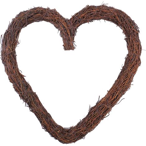 [Bouquet en cœur de glycine (Lot)] Anneau de brindilles sèches DIY, kit matériel d'art floral, décorations fait-main pour événements et cadre nu (1/5)
