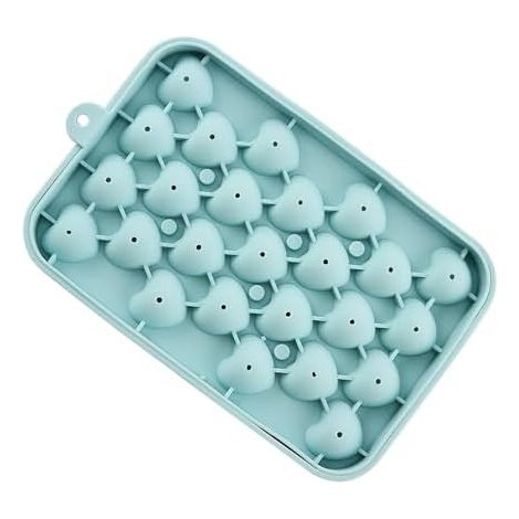 Moules à glaçons en silicone alimentaire en forme de cœur Moules à glaçons faciles à démouler pour cocktails, café, fêtes, boissons, nourriture, camping, chocolat, bonbons, fruits (1/5)
