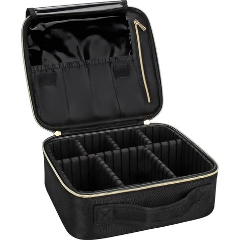 Trousse de Maquillage Grande Capacité Sac de Rangement de Cosmétiques Portable Trousse de Maquillage Professionnelle (1/4)