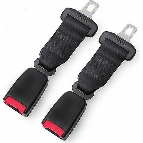 Extensor de cinturón de seguridad para coche de 23 cm, negro – Solo para asientos delanteros (1/5)
