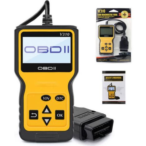 Outils Diagnostic Auto Lecteur Code Défaut Voiture, Scanner Appareil Boitier Diagnostic d'Erreur pour Tester Les Systèmes de Moteur pour Voitures à Essence (1/5)