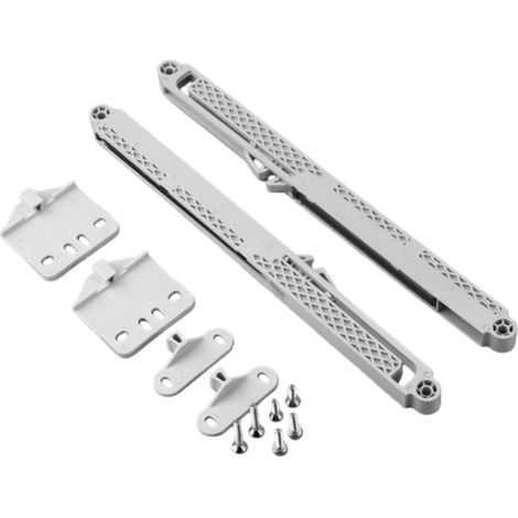 Die 2 Möbelstücke mit Schubladen und Schiebetüren sind mit Soft-Close-Dämpfern und automatischen Schließmechanismen ausgestattet (1/5)