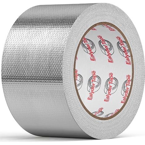 Aluminium Foil Tape 75 mm x 25 m Heat Resistant Self-Adhesive Ventilation (1/5)