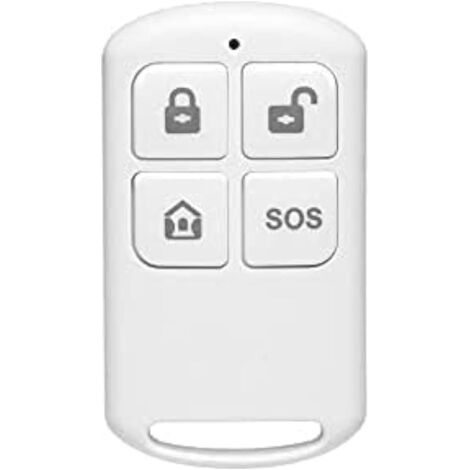 1 - Télécommande - Système D'alarme - Fonction SOS Et Armement - Compatible Panneaux HuxGO - Blanc - 80-150m (1/4)