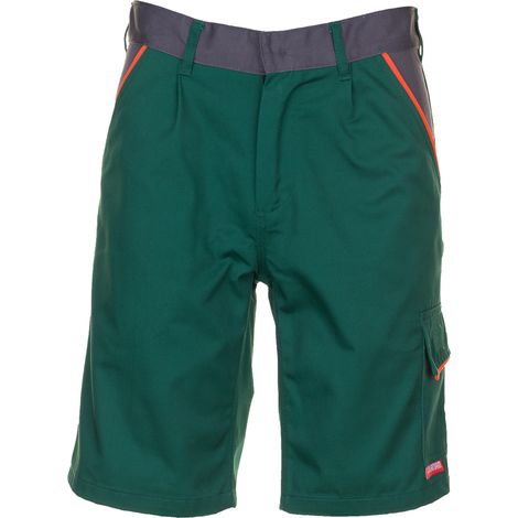 Planam Visline Shorts grün/orange/schiefer M (1/5)