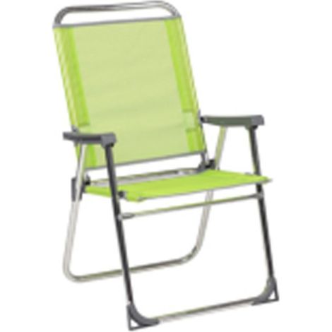 Sillon playa fijo seguridad respaldo alto aluminio fibreline
