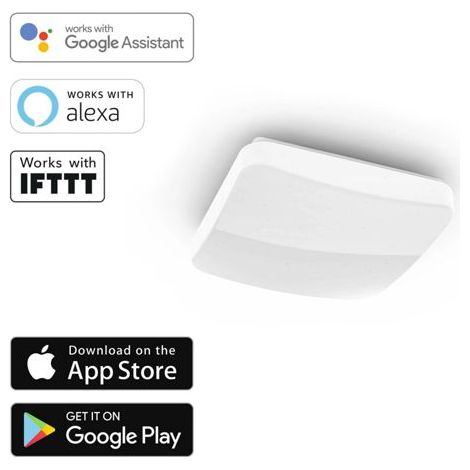 WiFi LED Deckenleuchte 18W/100W dimmbar Quadard 27cm (1/5)