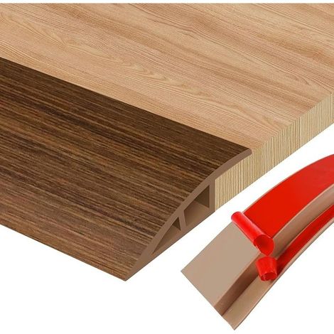 Barre de Seuil Adhesive Seuil de Porte Barre de Seuil Multiniveau pour Relier Les Joints de Sol et Les Transitions de Seuil de Moquette, Carrelage (1/5)