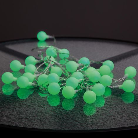 Star Trading Guirlande lumineuse Berry, 50 LED, vert, extérieur, 7,35 mètres
