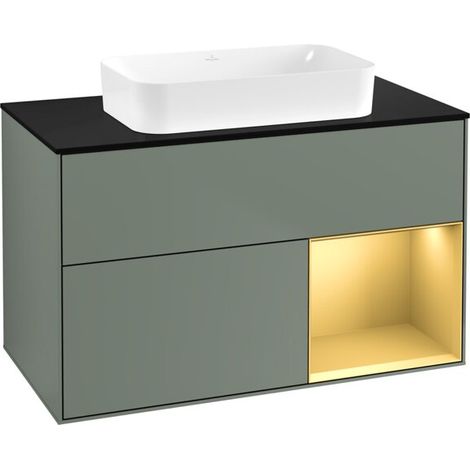 Villeroy & Boch F662HFGM Meuble sous-lavabo Finion F66 (1/2)
