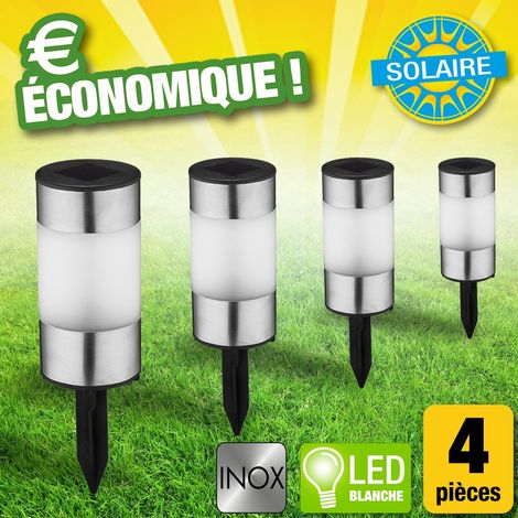 Bornes à énergie solaire, lot de 4 pièces (1/4)